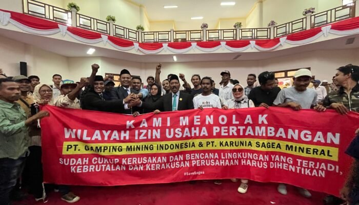 Dibalik kebahagian pelantikan DPRD Halteng SaveSagea Dalam Ancaman