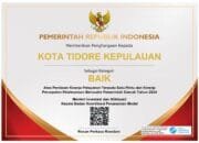 DPMPTSP Kota Tidore Sabet Penghargaan atas Kinerja Kategori Baik dari Kementerian Investasi dan Hilirisasi/BKPM