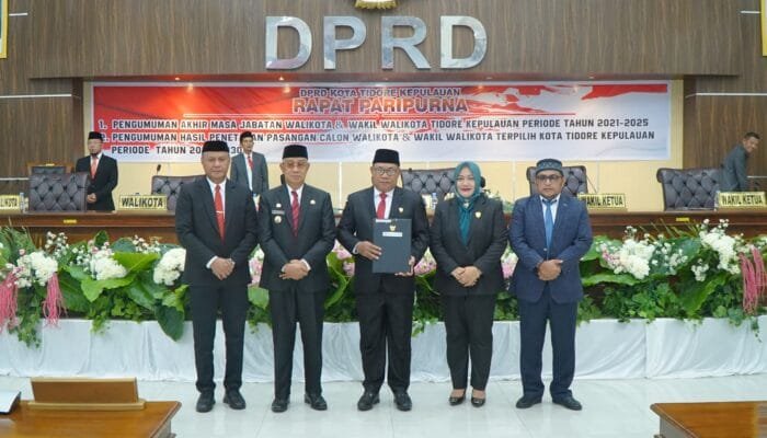 DPRD Tidore Gelar Paripurna Pengumuman Akhir Masa Jabatan Wali Kota dan Wakil Wali Kota