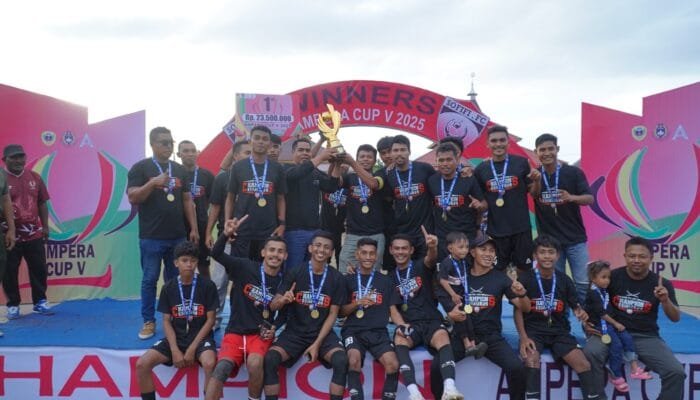 Sofifi FC Juara Ampera Cup V 2025, Wali Kota Titip Pesan Kebersamaan