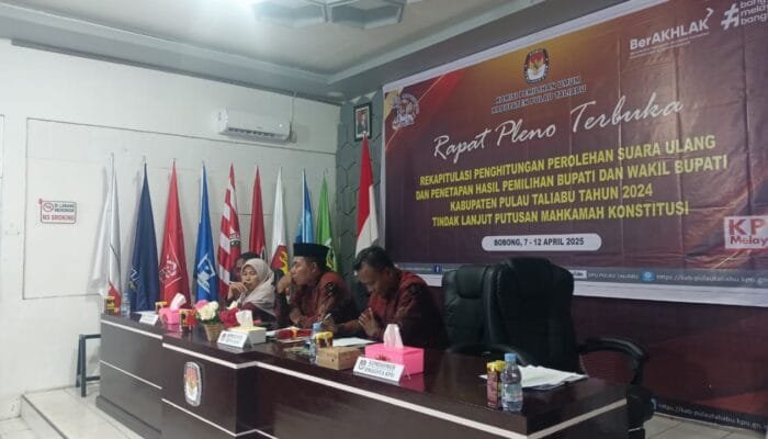 Tok, KPU Pulau Taliabu Tetapkan Rekapitulasi Suara Pilkada Taliabu, SAYA TALIABU Unggul lagi