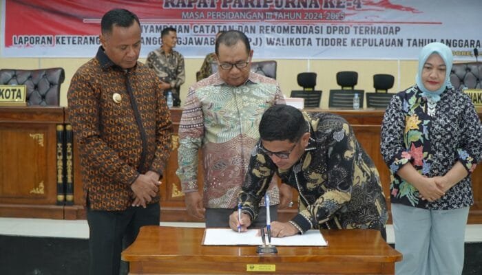 DPRD Sampaikan Catatan dan Rekomendasi Terhadap LKPJ Wali Kota Tidore 2024, OPD Diminta Serius Menindaklanjuti