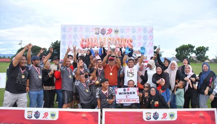 Kapolesta Cup I Resmi Berakhir, Sekretariat DPRD Tidore Sabet Juara