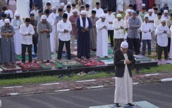 Pusatkan Sholat Ied 1447 H di Halaman Kantor Walikota Tidore Berlangsung Khidmat