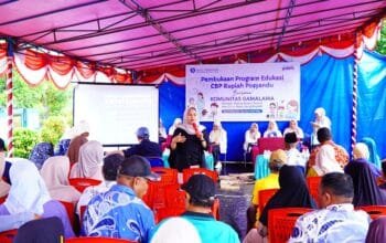 TP PKK Tidore Hadiri Edukasi CBP Rupiah BI Malut di Desa Ampera