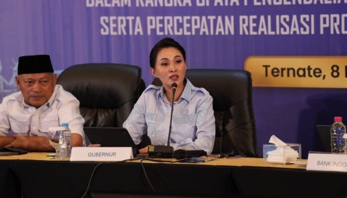 Gubernur Sherly Tjoanda Paparkan Strategi Jaga Stabilitas Ekonomi Maluku Utara Saat Pimpin Rapat TPID