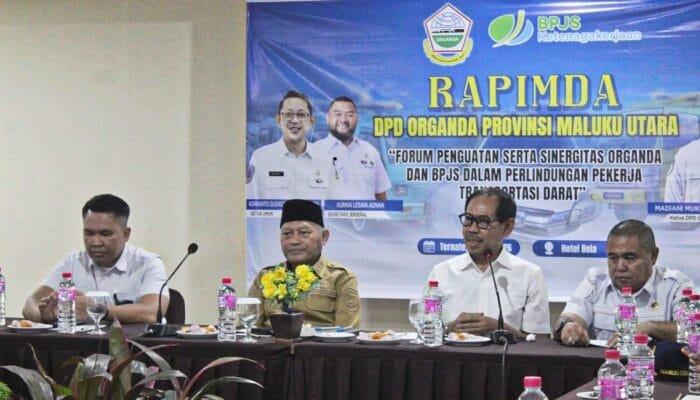 Pemprov Malut Perkuat Perlindungan Pekerja Transportasi Lewat Sinergi ORGANDA-BPJS