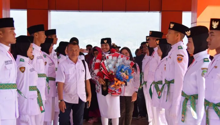 Mardhatilla Disambut Meriah Usai Tuntaskan Tugas sebagai Paskibraka Nasional