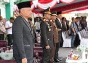 Wagub Sarbin Sehe Hadiri Upacara HUT ke-81 TNI di Makorem 152/Baabullah